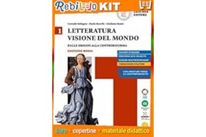 LETTERATURA VISIONE DEL MONDO ED.ROSSA V.1 + STRUMENTI (9788858339701) - Libro Scolastico + Kit Scuola con Copertine Rebillo