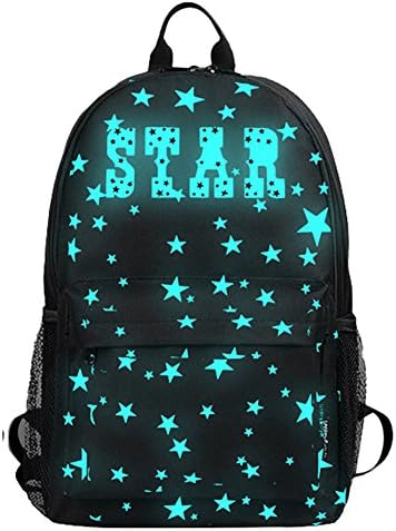 Luminous Backpack with Anti-theft Lock and Pencil Case School Rucksack Laptop Backpack College Bookbag
