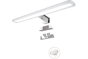 YIQAN Led Spiegelleuchte 60cm 14w 1400lm Badezimmer Schrankleucht Schrank-Beleuchtung Klemmleuchte Schminklicht