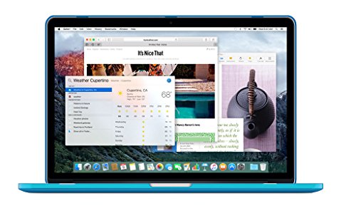 Ueswill Schutzhülle für MacBook, glatte und weiche Hartschale, inklusive Mikrofasertuch aqua blue MacBook Pro 15″ with Retina Display - 3