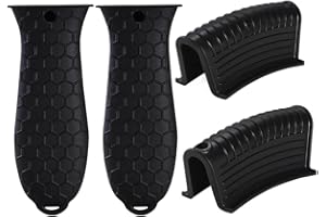 Alnicov Silikonowy uchwyt do garnków Odporny na wysokie temperatury uchwyt boczny do rondla silikonowy uchwyt pomocniczy uchwyt do żeliwnej patelni woków patelnie patelnie piekarnik - 4 sztuki