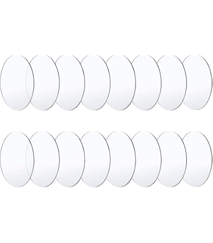 PINGEUI Lot De 20 Plaques Acryliques Rondes Transparentes 15 Cm - 2 Mm Épaisseur Pour Bricolage