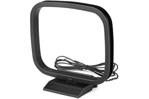 TREADALT-TEC AM Loop Antenna with 2 Pin Bare Wire Compatible with Pioneer Onkyo Yamaha Marantz Pyle Indoor Radio Bluetooth Home Stereo Receiver AV Audio Video Home Theater Receiver Power System