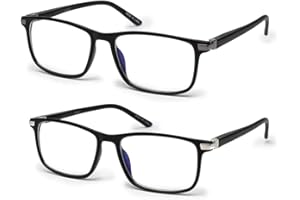 Vecien Blaulichtfilter Brille Computerbrille PC Gaming Anti UV400 Damen und Herren Ohne Stärke Entspiegelt
