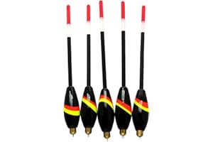LSHEL 5PCS Flotteurs de Pêche Extrêmement Durable Bobber de Pêche Balsa de Bois 3G 2G 18,2 cm / 7,17 in FL25