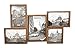 Produktbild Holz Mahagoni Effekt 5 Bilder Multi Size Fotorahmen von Haysoms