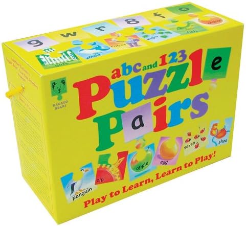 Ragged Bear's ABC and 123 Puzzzles Pairs