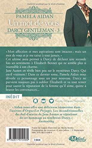 Book's Cover of Darcy Gentleman, Tome 3: Un mot de vous