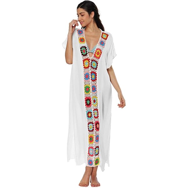 Cardigan Kimono Boho Donna - Oversize, In Poliestere, Per Spiaggia E Loungewear, Copricostume - Foto 3