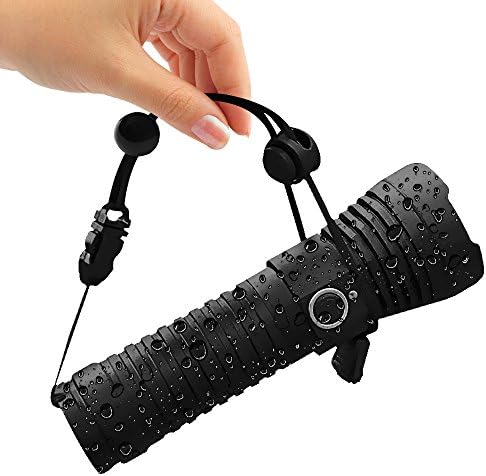 Libopower Led Flashlight with Micro USB Charger 1100 Lumen Torch, Skid Resistance and Waterproof LED Torch for Outdoor Use Aluminium Alloy Flashlight Rechargeable 26650 Batteries Included