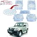 Auto Pearl - Premium Quality Heavy Duty Transparent 5Pc PVC Rubber 6604 Clear Car Mat For - Mahindra Scorpio RS.1299.00