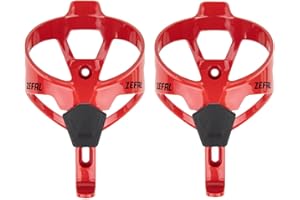 ZEFAL Pulse A2-2 x Portaborraccia Bici Leggeri - Porta Borraccia Bici da Corsa, MTB, Ebike - 26g Ogni - Rosso