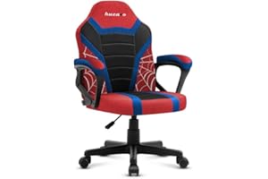 huzaro Ranger 1.0 | Chaise Gaming | Fauteuil pour Enfants | Gamer de Jeu | Design Ergonomique | Hauteur réglable 80mm | Accoudoirs Moelleux | Tissu Respirant | Spider