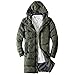 Produktbild ITISME Herren Pullover Herren Winter Warme Kapuzenjacke Dicker, Fester Fleece-Mantel mit Reißverschluss Baumwolle gefütterte Jacke