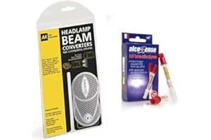 AA Headlamp Beam Converters, Deflectors & Alcosense ALCNFTWIN French NF Approved Breathalyser - Twin Pack