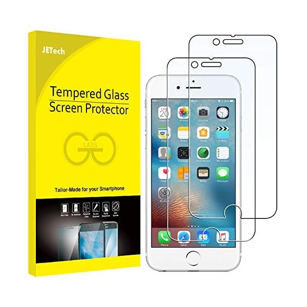 JETech Protector de Pantalla para iPhone 6s Plus iPhone 6 Plus, Vidrio Templado, 2 Unidades