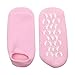 Pinkiou Softening Spa Gel Socks for Cracked Skin Moisturising Foot Care Exfoliating Dry Heel Booties Pedicure (Pink)