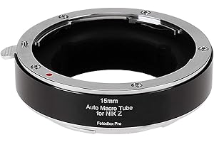 Fotodiox Pro 15mm Automatic Macro Extension Tube Compatible with Nikon Z-Mount Cameras