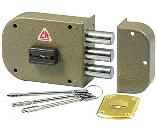 Cr Serrature 1800 Serratura da Applicare Senza Scrocco, Entrata Destra, 60 mm