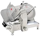 Allesschneider Profi 35 cm 400 Watt (0,5HP) Lama Stahl und schneidet bis zu 30 mm dick und auf der Allesschneider Profi halbautomatisch 35 cm, 400 Watt Klinge aus Stahl, dicke von Schnitt von 0,2 bis 30 mm