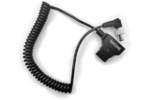 Topcine D-Tap to Locking DC 5,5 x 2,5 mm kabel zasilający monitora 12 V kompatybilny z Sony PIX-E7 PIX-E5 Atomos Ninja V/Shogun, Ikan DJI Monitor, Hollyland Mars 400s Smallhd Indie 7 Aputure LED