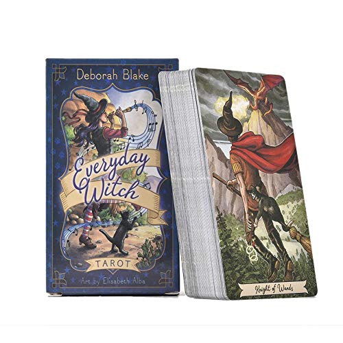 Everyday Witch Tarot Brettspiel Tarotkarten Mini Tarot Deck 78er Kartendeckkarten (Englische Ausgabe)
