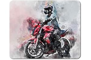 LBS4ALL Motorbike Art Mouse Mat Pad - Bike Biker Motorcycle Men's Computer Gift #12318