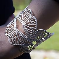 Armreif Schmetterlinge Designer Brautschmuck Silber