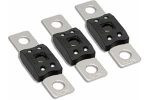 Kofelec Méga fusible à courant élevé, ANM 50A Amp, jusqu'à 58V DC, utilisé pour les voitures, les camions, les bus ou les systèmes audio, paquet de 3 (50A)