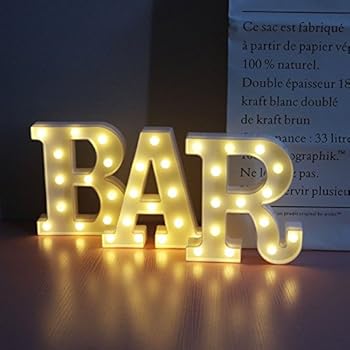 led072-b BAR OPEN LED Neon Sign WhiteBoard: Amazon.co.uk: Kitchen & Home