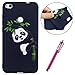 Produktbild Hpory Kompatibel mit Huawei P8 lite 2017 Hülle Silikon, Handyhülle für Mädchen Männer Ultradünnen Silikon TPU Back Case Tasche Schutzhülle für Huawei P8 lite 2017 + 1 x Hpory Stylus-(Panda Bambus)