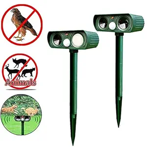 HomeyNeeds Solar Power Ultrasonic Animal Detert Repeller