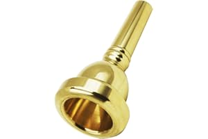 Pangmao Trombone Gold Plated Mouthpiece 12C Baritone Euphonium Mouth Piece Replacement Musical Instruments Accessories