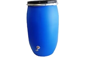 Helguefer - Bidon con Grifo Metálico y Cierre Ballesta | Bidón Agua 150 litros Apto para Uso Alimentario y ADR | Tapa con Cierre Hermético | Polietileno (PEHD), Resistente, Seguro, Estable