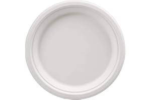 BIO3 125/500/1000 Piatti monouso 22cm Biodegradabili e Compostabili in polpa di cellulosa usa e getta bagassa Plastic free | After Plastic (500)