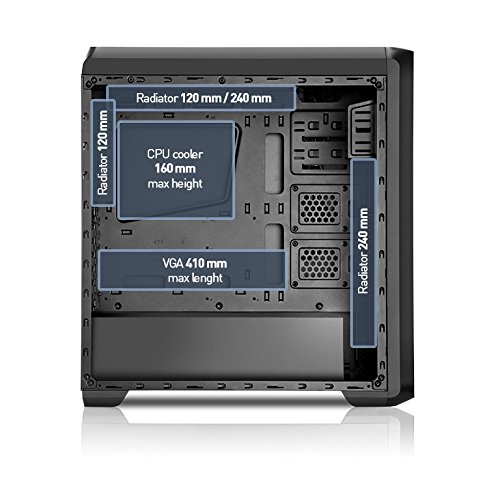 NOX Semitorre Coolbay ZX USB 3 0 LED Azul