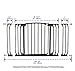 Dreambaby Value Pack Hallway Safety Gate Black with 9cm and 18cm Extensions