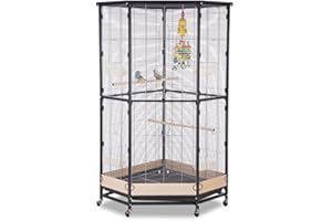 Montana Cages | Eck Voliere, Zimmervoliere, Käfig Villa Esquina - Antik/Platinum