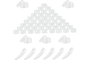 PEALOVCOM 50 PCS Contenants Cosmétiques Vide 5g/5ml Pot Échantillons 5 ML Petits Contenants Cosmétiques Recipient Vide pour Cosmetique Pot Échantillons Cosmétiques avec 6 Petites Cuillères à Creuser