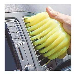 Crystal Multipurpose Car AC vent Interior Dust Cleaning Gel Jelly Dashboard Dust Dirt Cleaner Compound Reusable Gel Jelly Gum Kit (160 ML) (Pack Of 4)