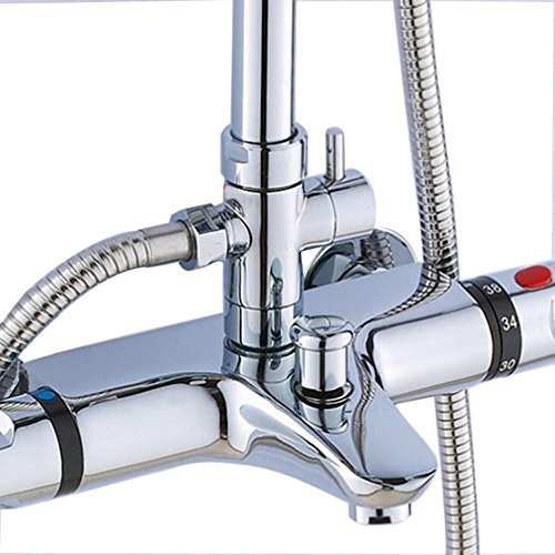 OUTOWIN Massives Messing Chrom poliert PV4 3-Wege Umschaltventil für die Dusche, BSP-Gewinde (0,5 Zoll / 12,7 mm) - 6