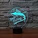 Produktbild 3D Led Lampe 7 Farbwechsel Angeln Usb Ladegerät Fisch 3D Nachtlicht Touch Button Fernbedienung Tischlampen Für Freund Kind Geschenk