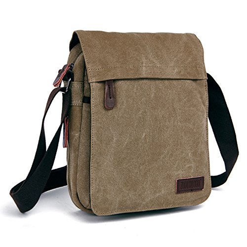 Outreo Bolsos Bandolera Vintage Messenger Bag Maletines para Hombre Bolso Bolsas de Viaje Tela para Laptop Colegio Bolso Mujer Escolares Sport Casual