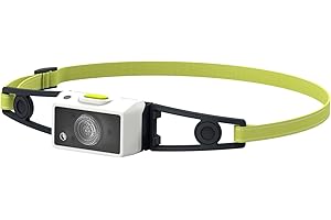 Ledlenser NEO1R – ładowalna zewnętrzna latarka czołowa LED, reflektor do biegania, super jasna lampa czołowa 250 lumenów, latarka wędkarska, sprzęt turystyczny, ładowanie do 15 godzin (limonka/biała)