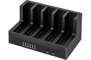 ISHEEP Docking Station per SSD/Hard Disk clone esterno da 2.5/3.5 pollici con 5 slot per SSD/HDD SATA e connessione USB 3.2 Gen 1. k30945