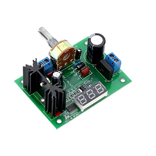 KKmoon LM317 AC / DC Einstellbarer Spannungsregler Reduzierring Spannungsversorgungsmodul mit LED Anzeige