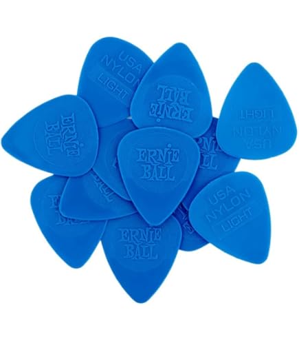 100 Pack Thin 0.46mm Celluloid Guitar Picks – Sky Blue, Blank, For Acoustic Guitar