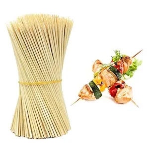 HOKIPO Bamboo Skewer Stick Set, 8-inch - 90-100 Sticks