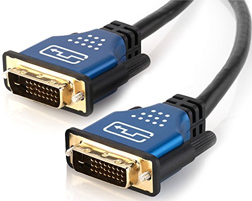 deleyCON 12.5m HQ DVI zu DVI Kabel – DVI-D Dual Link – 1080p / Full-HD / 3D Ready – DVI auf DVI Adapterkabel – 12.5 meter - 4