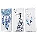 Price comparison product image Huawei P8 Lite Case, Kasos Unique 3 Pack Butterfly Long Skirt Girl TPU Bumper Cover Slim Thin Feather Hanging Flexible Soft Case Anti-Scratch Protective Case Cover With IMD Craft for Huawei P8 Lite